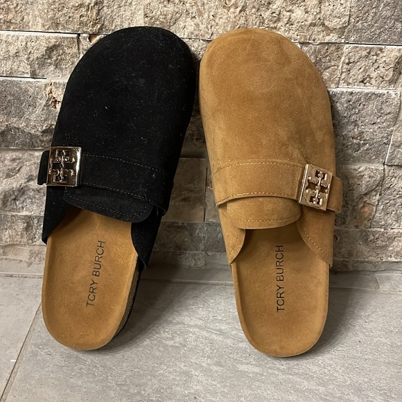 Designer Look Black and Tan Mules - Picture 4 of 7